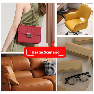 Mobilya ve Araba Döşemesi için 0,6 mm Kalınlığında PVC Örgü Deri Kumaş