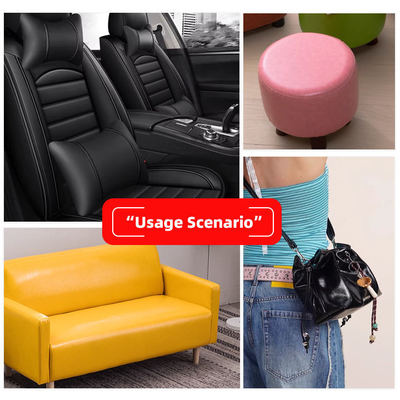 Mobilya için PVC Yağlı Balmumu Sentetik Deri 54 "genişliği