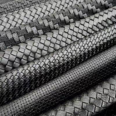 Mobilya döşeme için PVC dokuma embossed sahte deri