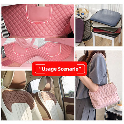 PVC Taklit nakış Rhombus Otomobil için yapay sentetik deri Ayak Otomobil koltukları Kanepe Dekorasyon Çanta Sahte deri kumaş