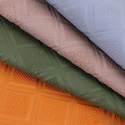 PVC Kaydırmaz Baklava Kabartmalı Stil Yapay Sentetik Deri Araba Ayakları Araba Koltukları Kanepe Dekore Çanta Suni Deri Kumaş