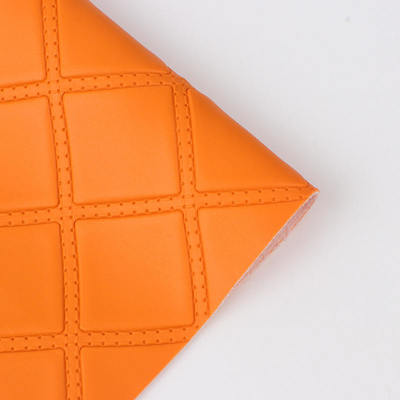 PVC Rhombus Punching Embossed Style Otomobil için yapay sentetik deri Ayak Otomobil Koltukları Kanepe Dekore Çanta Sahte Deri Kumaş