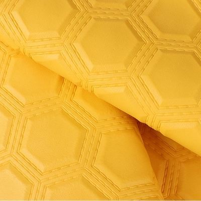 PVC nakış Altıgon Çaplanmış Yapay Sentetik Deri Araba Ayak Otomobil Koltukları Kanepe Dekore Çanta Sahte Deri Kumaş