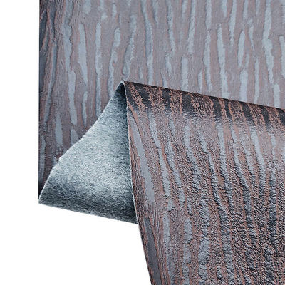 Toptan Pvc Çizgi Deri Yapay Sentetik Deri Ahşap Baskı Ambalaj Cüzdan Kutu Ayakkabı Not Defter Sahte Deri Kumaş