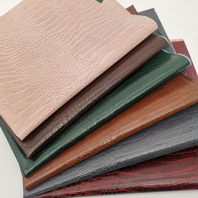 Pvc timsah tanesi yapay sentetik deri cüzdan kutu ayakkabıları Ntoebook sahte deri kumaş