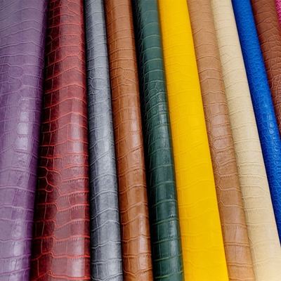 Pvc timsah tanesi yapay sentetik deri cüzdan kutu ayakkabıları Ntoebook sahte deri kumaş