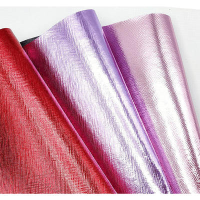 Pvc Metal Film Filtre Çapraz Desen Yapay Sentetik Deri El Çantası Cüzdan Cebesi Ayakkabılar Not Defteri Sahte Deri Kumaş