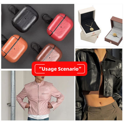 Elastik PU Karbon Fiber Saman Çamaşır Çantalar için sentetik deri