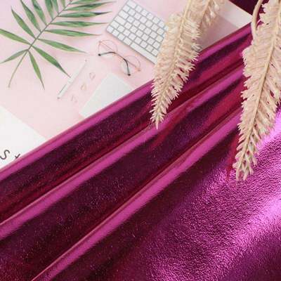 Metal Film PU R61 Koyun Tanesi Sentetik Deri Giysi Cüzdan Kutusu Ayakkabı Çantası Not Defteri Sahte Deri Kumaş