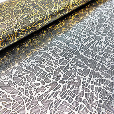 Pvc Crocodile XR- Golden Grass Root Grain Synthetic Leather Wallet Case Shoes Notebook Leather Fabric