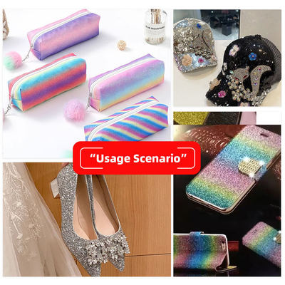 PU Işıltılı Parlak Simli Kumaş Levhalar Kalın Sentetik Deri Ayakkabı Çanta Fiyonk El Sanatları Şapka Suni Deri Kumaş