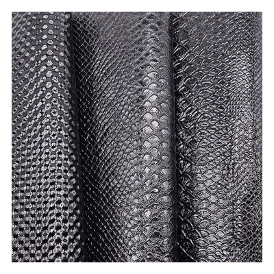 Parlak Desenli PVC Sentetik Deri Hayvan Desenli Ayakkabı Çanta ve Çanta Suni Deri Kumaş