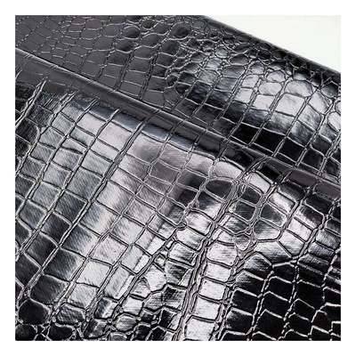 Yüksek Parlaklıkta Taş Desenli PVC Suni Deri Hayvan Desenli Ayakkabı Çanta ve Çanta Suni Deri Kumaş