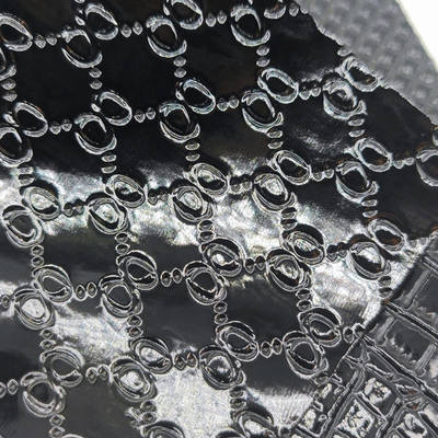Yüksek Parlaklıklı PVC Timsah Rezil Dikiş Taneler Geometri Ayakkabı Çantası Dekoru için Hayvan El Sanat için Sentetik Yapay Deri Kumaş