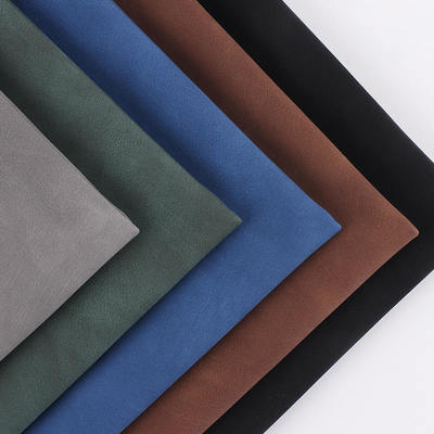 PU İki tonlu Buzlu Koyun Derisi Nubuk Tahıl Sentetik Deri Çanta Ayakkabı Cüzdan Süslemek Not Defterleri Kılıfı Suni Deri Kumaş