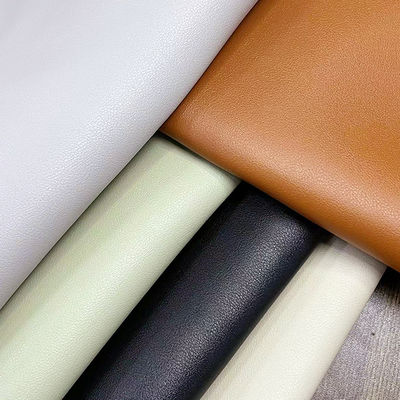 1.8mm Thickness 54/55" Width 40 Colors PVC Leather for Bags with Suede Backing and Embossed Pattern
