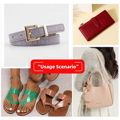 PVC Deri sahte deri kumaş hayvan örneği 137cm genişliğinde ve çift fırçalı arka