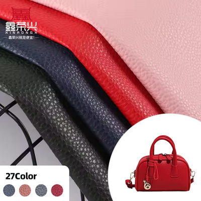 58 Renkli PVC Deri Çantalar ve Mobilyalar için Çift fırçalı arka ve embossed desenli