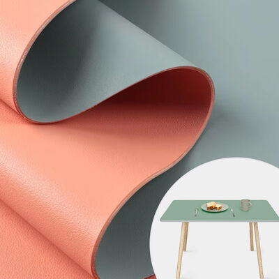 ECO 160cm Geniş PVC Sığır Derisi Deseni Çift Yüzlü Farklı Renkli Yapay Sentetik Deri Ayakkabılar Masa Çatısı ve Çantalar Kumaş