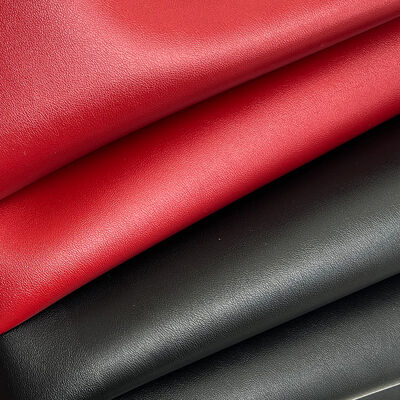 PVC Kuzu Desen Çift Yüzlü Sentetik Suni Deri Esnek Su Geçirmez Malzemeler Çanta Masa Matı Kemer Dekorasyon İçin Yapay