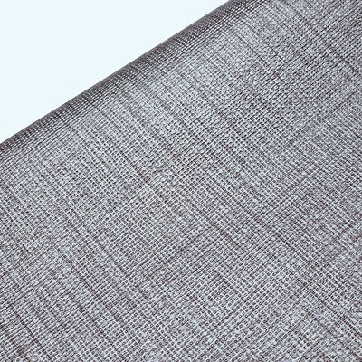 Dekorasyon Sandalye Masa Matı Ambalaj Kutusu için PVC Mat Dokuma Tahıl Desenleri Yapay Sentetik Deri Suni Deri