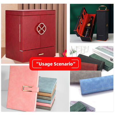 Çanta, Defter, Masa Matı, Telefon Kılıfı, Paketleme Kutusu için PVC Baskılı Kraft Tahıl Suni Deri Yapay Deri Malzemeler