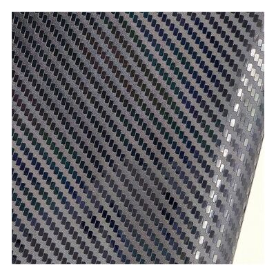 Çanta Ayakkabı Defter Lazer İrisans Karbon Fiber PU Sentetik Deri Kumaş