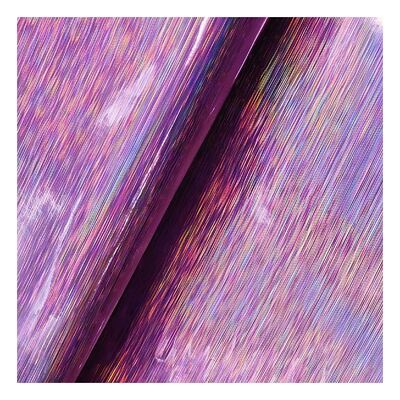 Gökkuşağı PU Holografik Tel çizimi figürü Yapay sahte deri ayakkabılar Vanity Case El çantası Not defteri Deri kumaş