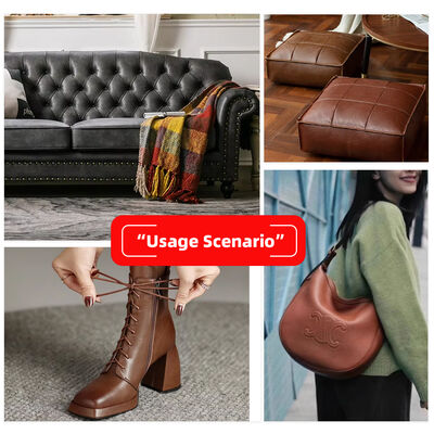 Mikrofiber PU Retro Stil R64 Sahte Deri Kumaş Yağlı Balmumu Vinyl El İşlemi Kanepe Sandalye Kemeri Çantalar için Suya Karşı Dayanıklı Gerdi