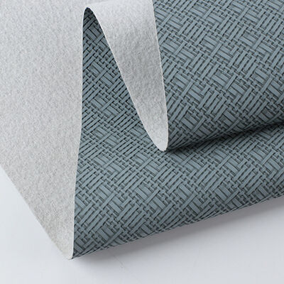 Çanta Paketleme Kutusu Kanepe Sandalye Kemer Suni Deri Kumaş Malzemeleri için PVC Dokuma Desenli Yapay Sentetik Deri