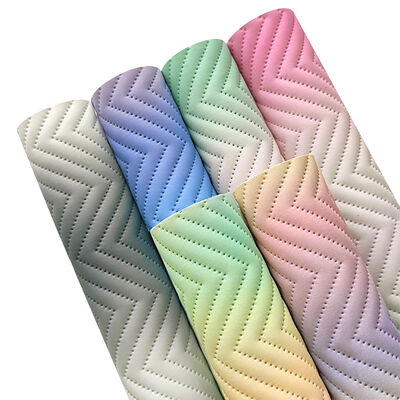 Yeni Moda Gradyan Renkli Baskılı PU Sentetik Suni Deri Kanepe Dekoratif Çanta Paketleme Kutusu Vinil Suni Deri Kumaş