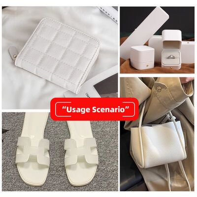 Mobilya Dekoratif Dijital Baskı Sentetik Suni Deri için Beyaz PVC Kabartmalı Kumaş Çanta Telefon Kılıfı Masa Matı