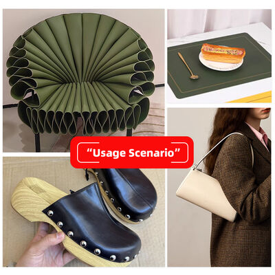 PVC Dana Derili Çift Yüzeyli Sentetik Suni Deri Kabartmalı Suni Deri Malzemeler Çanta Masa Mat Cüzdan El Sanatları İçin