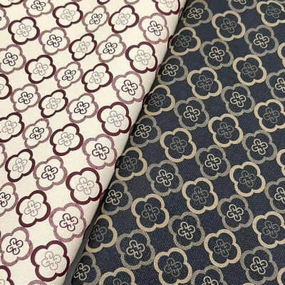 Synthetic PVC Artificial Leather Fabric Four Leaf Clover Printed Waterproof Lining Bag Packaging Phone Shell Sofa