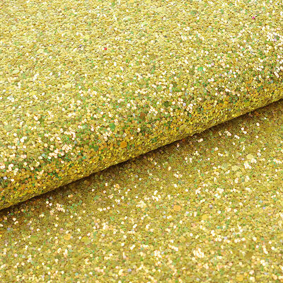 PU Sentetik Deri Kumaş, Ayakkabı, Çanta, Şapka, El Sanatları Dekoratif Kullanım İçin Sandalye, Kanepe Üzerinde Elastik Parlak Altıgen Simli