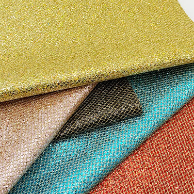 Örgü Tipi Kaba Simli PVC Sentetik Deri Esnek Suni Deri Malzeme Ayakkabı Bagaj Çanta Ambalaj Kanepe Dış Mekan Astarı için