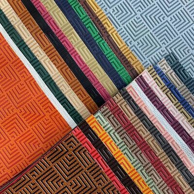 Customized PU Vinyl Fashion Color-Change Embossed Synthetic Leather Fabric for Furniture for Shoe Bags Table Mats Sofa Covering
