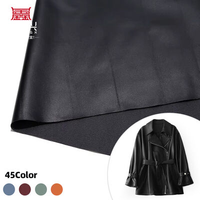 Elastic PU B40 Napa Grain Synthetic Leather Faux Leather Fabric for Clothing Bags Earphone Sleeve Box