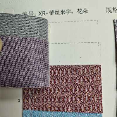 XR Glitter Sentetik Deri Pirinç Deseni & Çiçek Deseni