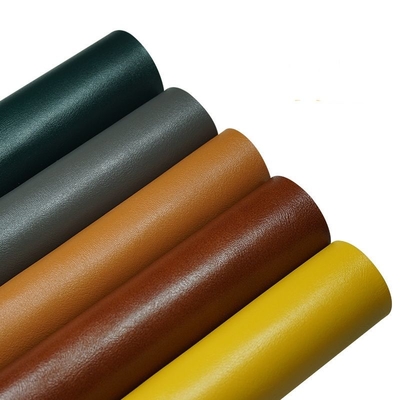PVC 158 Sığır derisi çekirdek desen Çanta ayakkabıları için yapay sentetik deri sahte deri kumaş