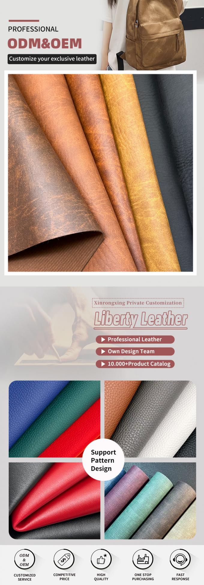 1.4mm PVC Fil doku Çanta için sentetik yapay deri Cüzdan Ev eşyaları Kanepe Sahte deri malzemeleri 4