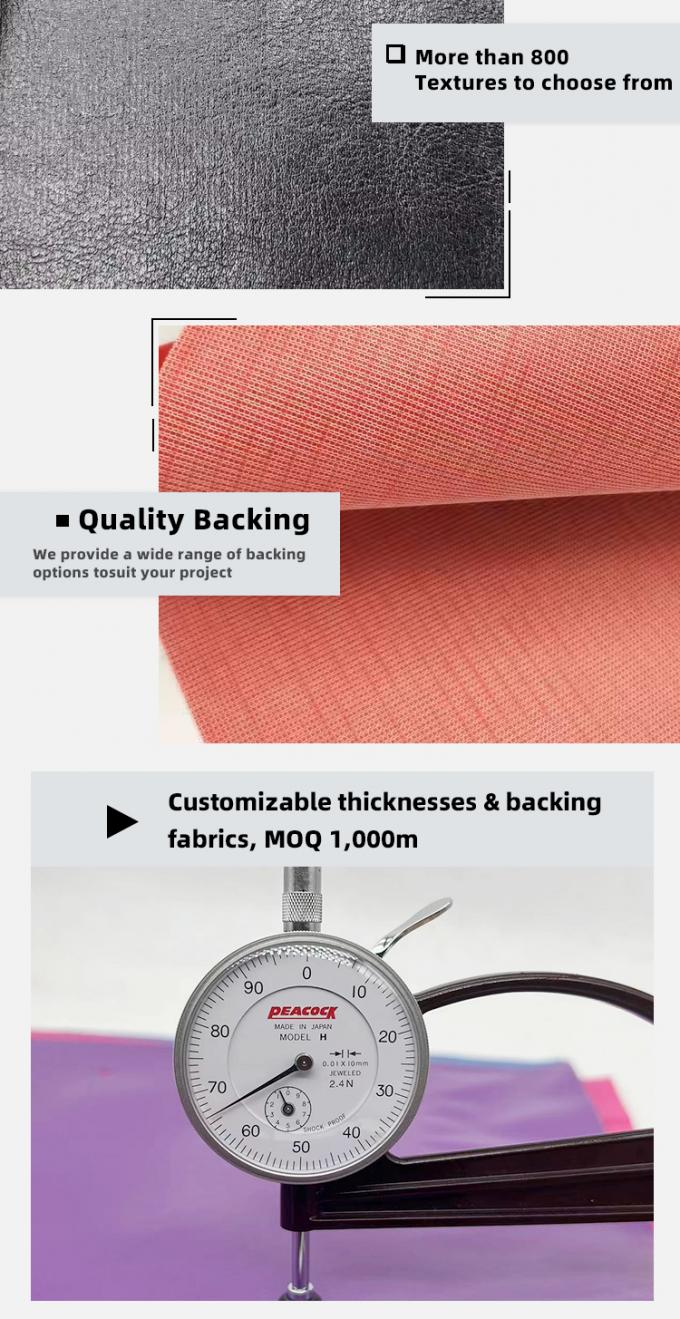 Mobilya i&ccedil;in PVC &Ouml;rg&uuml; Deri Kumaş 57/58" Su Ge&ccedil;irmez Aşınmaya Dayanıklı 5