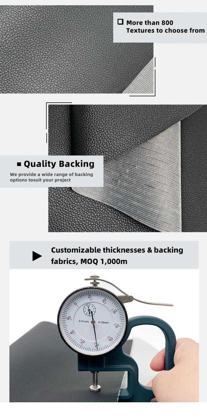 Mobilya i&ccedil;in PVC Deri 0,6 mm Kalınlığında Aşınmaya Dayanıklı Kabartmalı 5