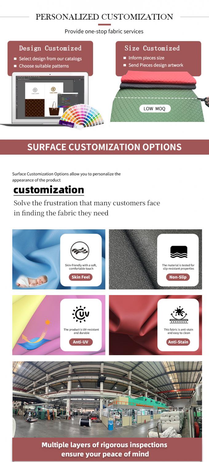 Custom Quilted PVC Leather Car Foot Mat 4.6mm Kalınlığı köpükle kaplanmış Stretchy Fit Embossed Embroidered Car Seats Çantalar için kanepeler 6