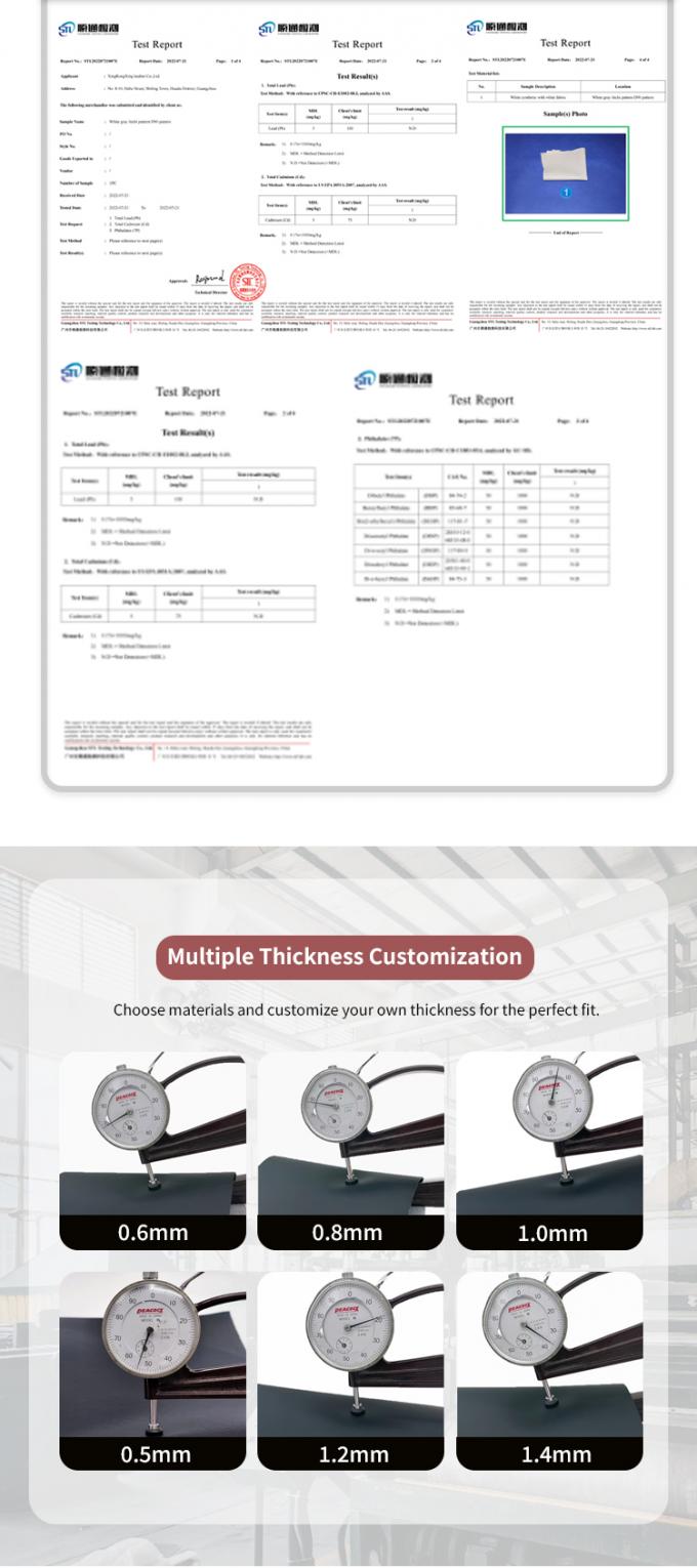 Custom Quilted PVC Leather Car Foot Mat 4.6mm Kalınlığı köpükle kaplanmış Stretchy Fit Embossed Embroidered Car Seats Çantalar için kanepeler 7