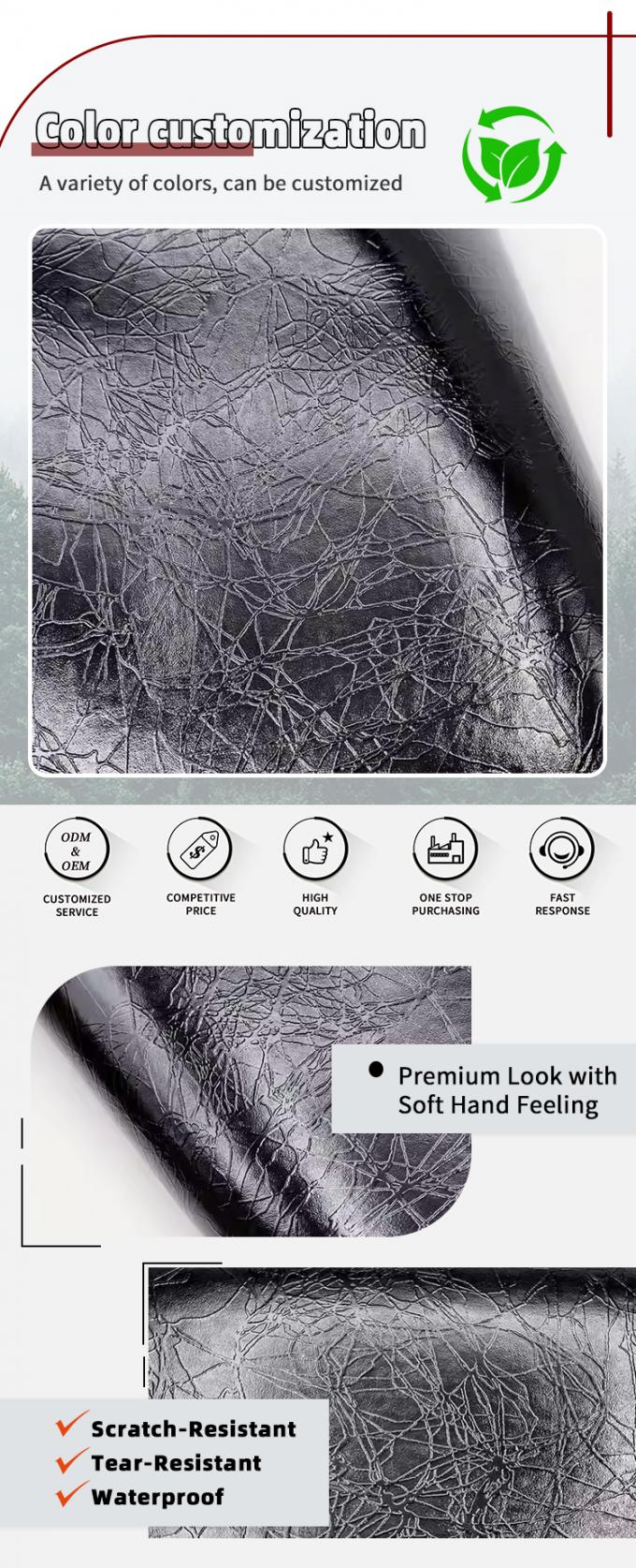 Toptan PVC &Ouml;ne &Ccedil;ıkanlar 006 &Ouml;ne &Ccedil;ıkanlar Yıldırım Desenli Suni Deri C&uuml;zdan Kutu Ayakkabı Defter Kumaşı 4