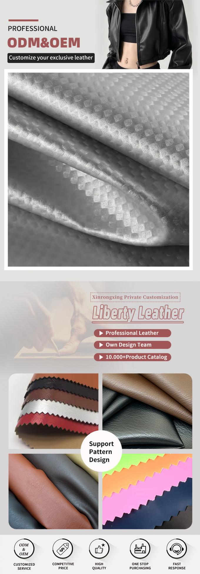 Elastik PU Karbon Fiber Saman &Ccedil;amaşır &Ccedil;antalar i&ccedil;in sentetik deri 4