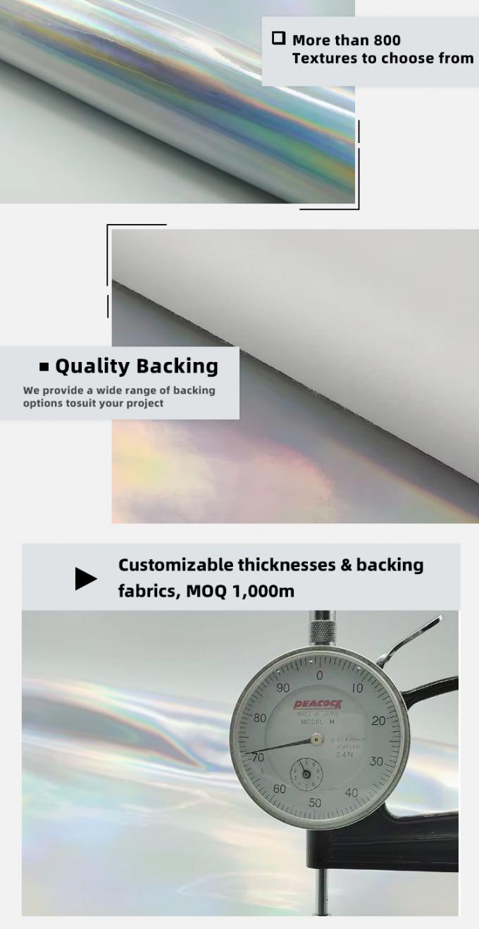 G&ouml;kkuşağı Pu Holografik Lazer Film Ayna Deri Sentetik Yapay Suni Deri Ayakkabı Makyaj &Ccedil;antası El &Ccedil;antası Deri Kumaş 5