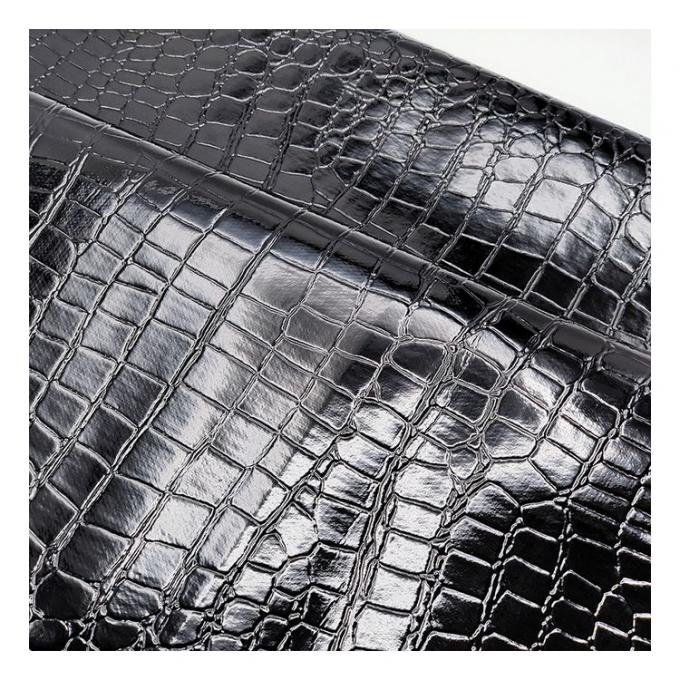 Yüksek Parlaklıkta Taş Desenli PVC Suni Deri Hayvan Desenli Ayakkabı Çanta ve Çanta Suni Deri Kumaş 10