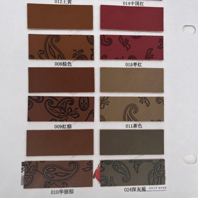 PU Baskılı Sentetik Deri Ayakkabı Çantası Paketi Masa Çatısı Sentetik Sahte Deri Kumaş 11